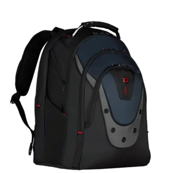 Wenger Ibex Laptop Backpack Black front3qrtr png