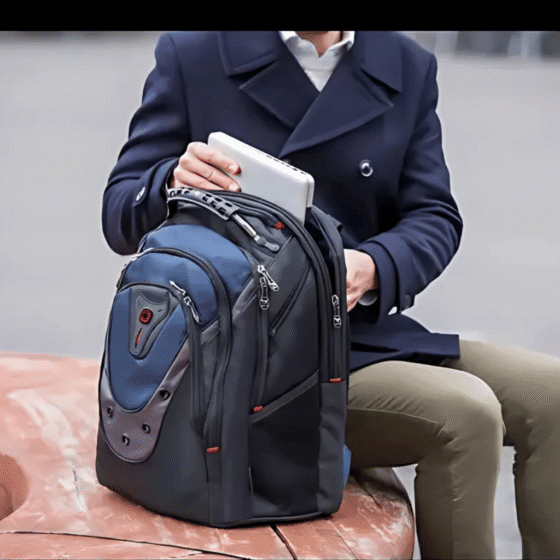 Wenger Ibex Laptop Backpack Black lifestyle1 png