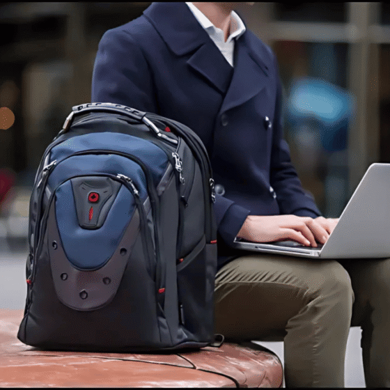 Wenger Ibex Laptop Backpack Black lifestyle2 png