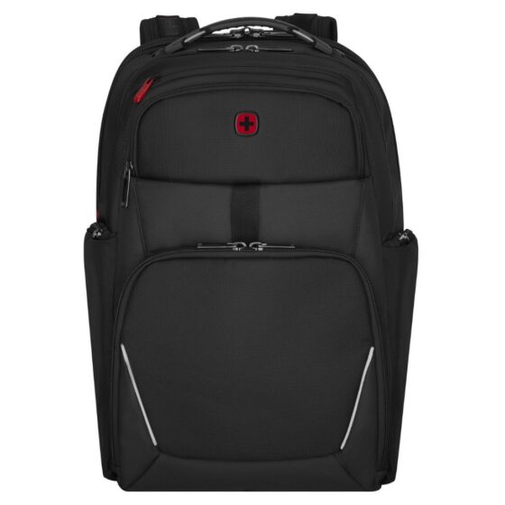 Wenger Icon Meteor Lamptop Backpack 653188 Black front jpg