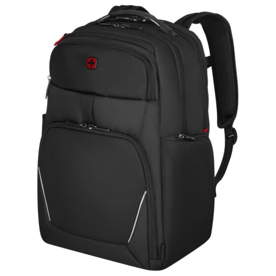 Wenger Icon Meteor Lamptop Backpack 653188 Black front3qrtr2 jpg