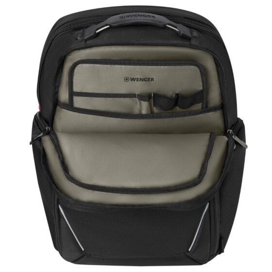 Wenger Icon Meteor Lamptop Backpack 653188 Black interior1 jpg