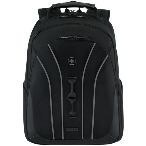 Wenger Legacy 653629 Black Series Backpack front reflective jpg