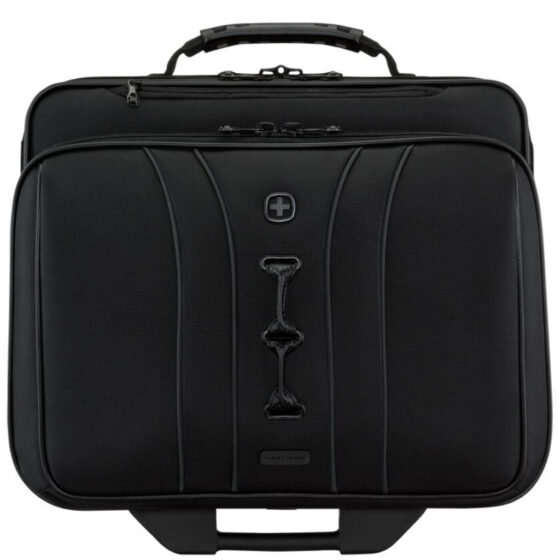 Wenger Legacy Rolling Business Case 653631 black front jpg