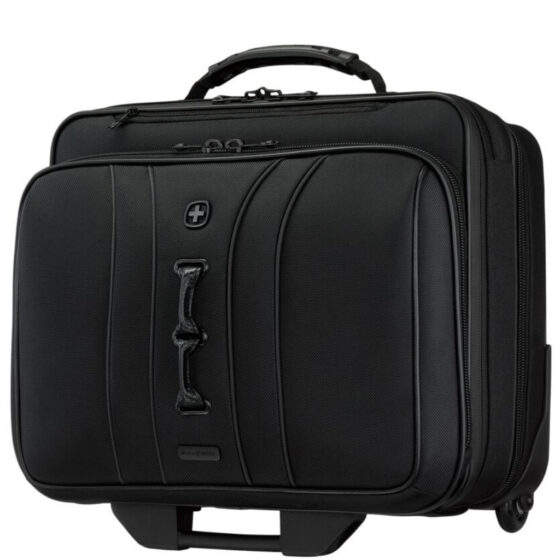 Wenger Legacy Rolling Business Case 653631 black front3qrtr R jpg