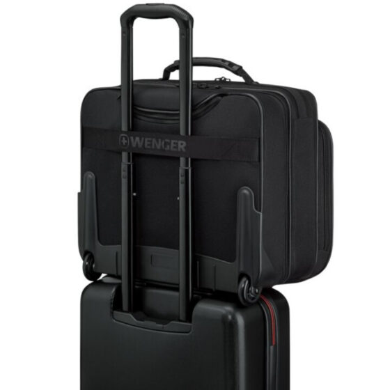 Wenger Legacy Rolling Business Case 653631 black trolley strap jpg