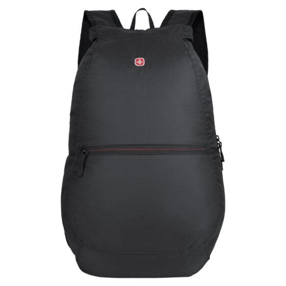 Wenger Packable Backpack 611882 black front jpg