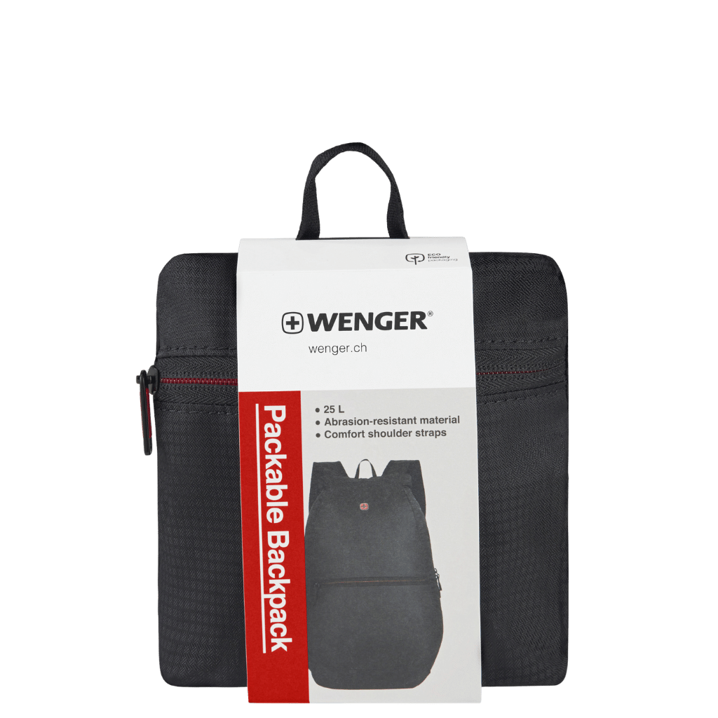 Wenger Packable Backpack 611882 black packaging png