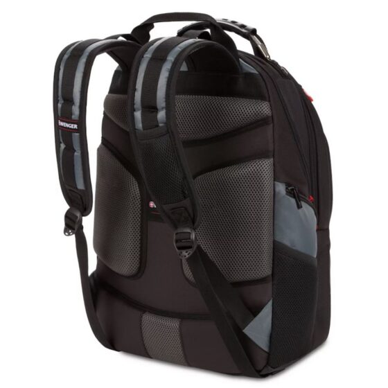 Wenger Pegasus 17 inch laptop backpack black 600639 rear3qrtr jpg