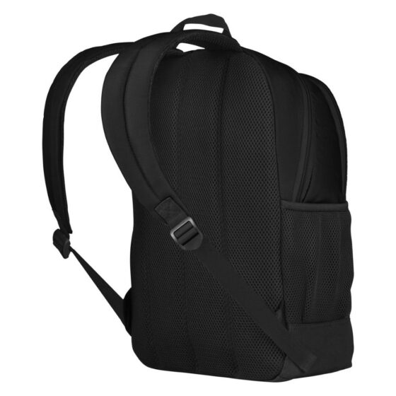 Wenger Quadma 16 inch laptop backpack 610202 black rear3qrtr jpg