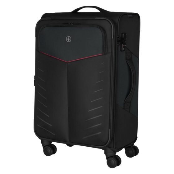 Wenger Syght 6127 Soft spinner luggage black Medium front3qrtr2 jpg