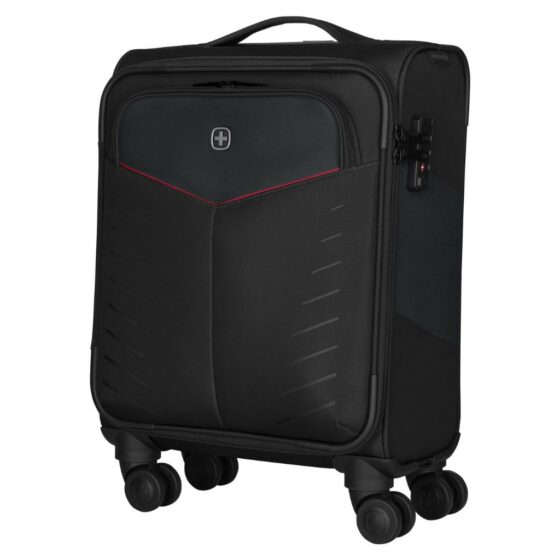 Wenger Syght 6127 Soft spinner luggage black carry on front3qrtr jpg