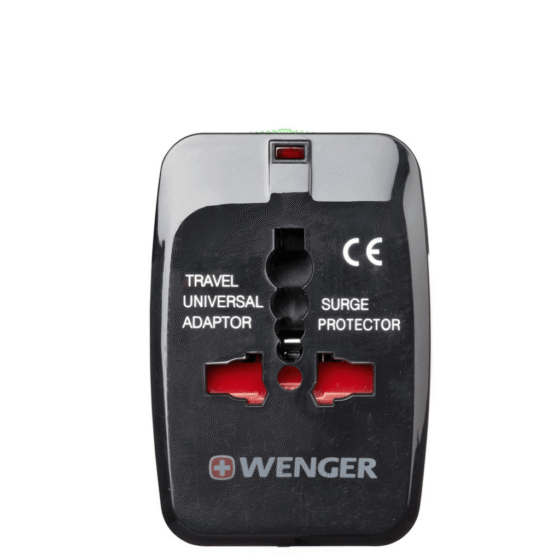 Wenger Universal TRavel adaptor black 604551 front png