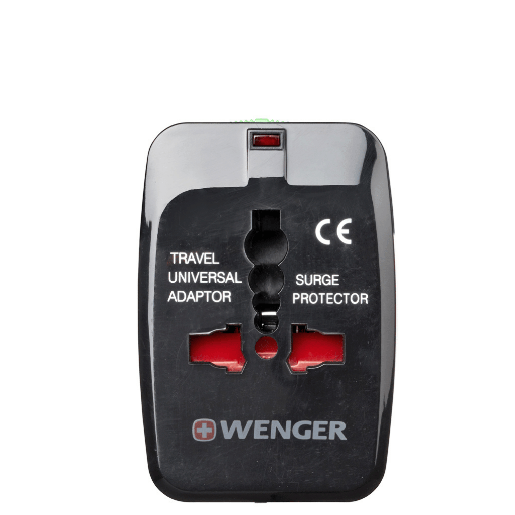 Wenger Universal TRavel adaptor black 604551 front png