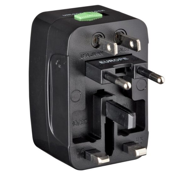 Wenger Universal TRavel adaptor black 604551 rear input jpg