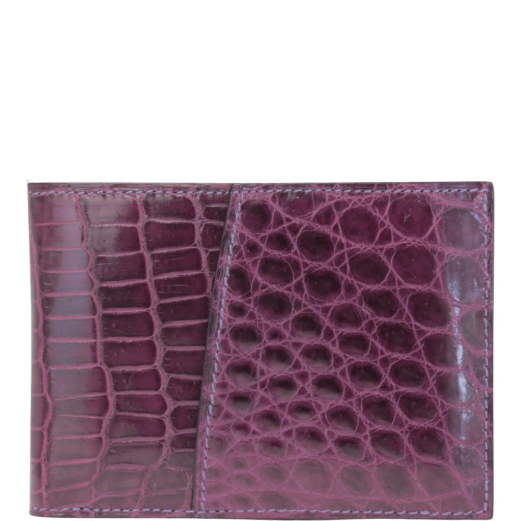 Zambezi Grace A7363GBY 3 Way ID Wallet Croc Belly Violet rtansp