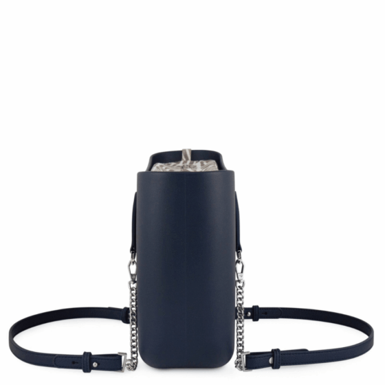 Fenn Petite Silver chain Navy P408 printed inner side png