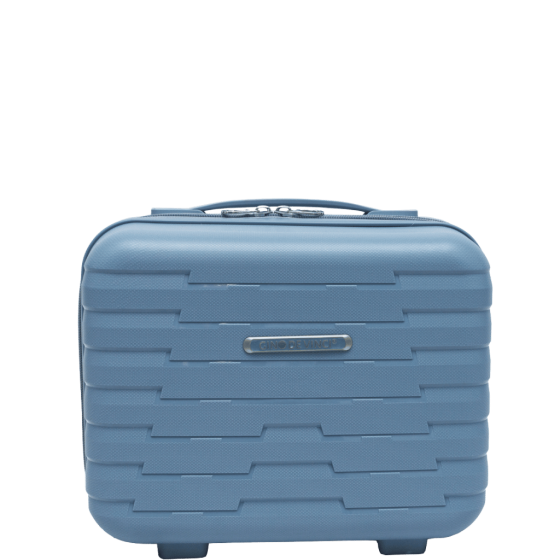 Gino De Vinci Sierra Vanity Beauty case blue front primary