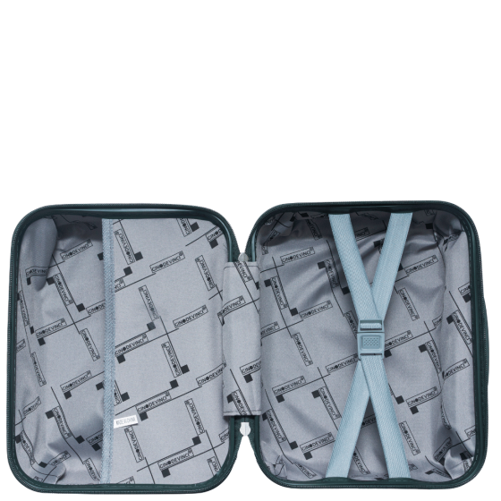 Gino De Vinci Sierra Vanity Beauty case green interior