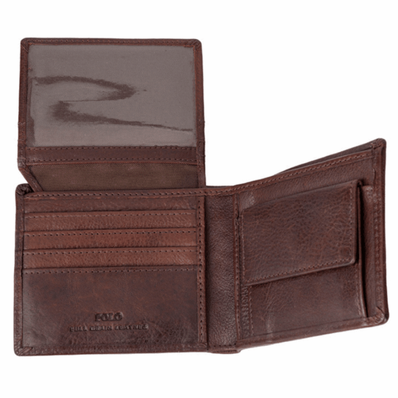 Polo Chobe 59953 Leather brown billfold top flap interior2 png