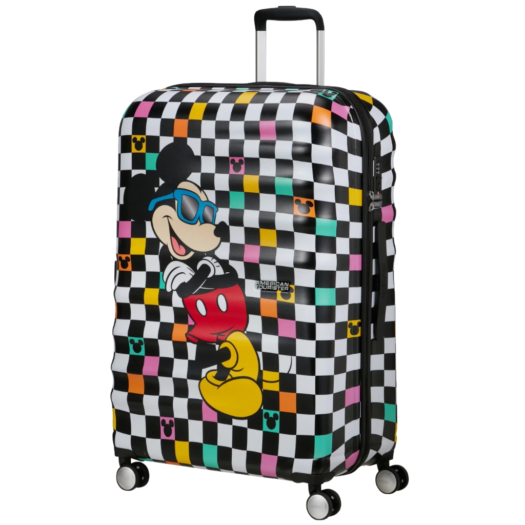 American Tourister Disney Wavebreaker NEW Mickey Checks 77cm front3qrtr primary