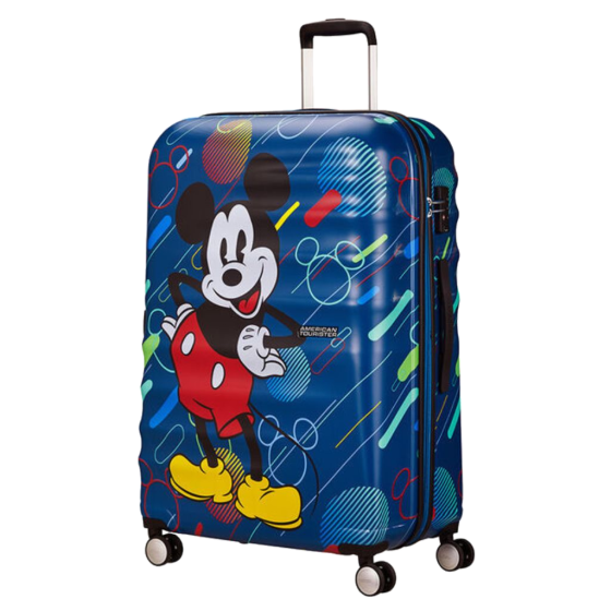 American Tourister Future pop Spinner Mickey 77cm blue front3qrtr primary