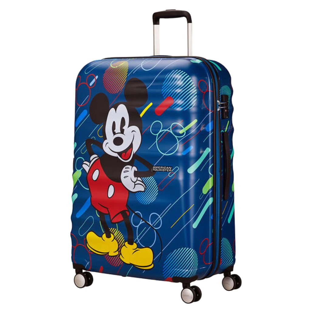 American Tourister Future pop Spinner Mickey 77cm blue front3qrtr primary