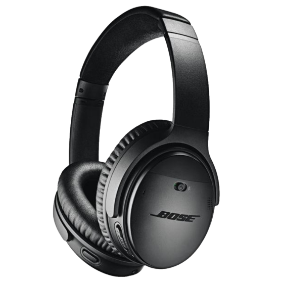 Bose QC35 Headphones Black front3qrtr primary