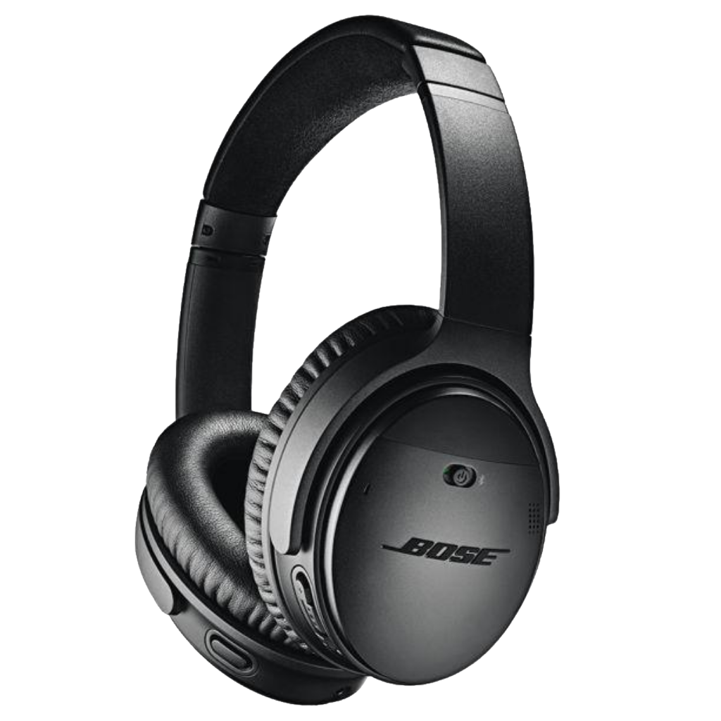 Bose QC35 Headphones Black front3qrtr primary
