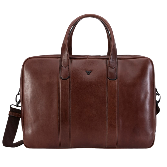 Brando 3575 Leather Briefcase Brown primary