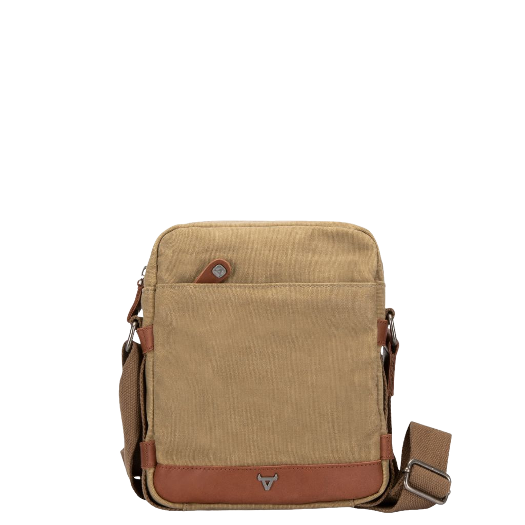 Brando Duvall 4125 Small crossbody khaki brown front primary