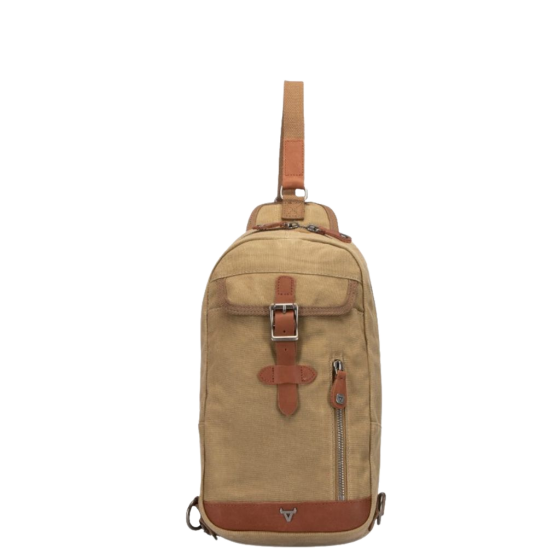 Brando Duvall Chestbag crossbody 4123 khaki brown front primary