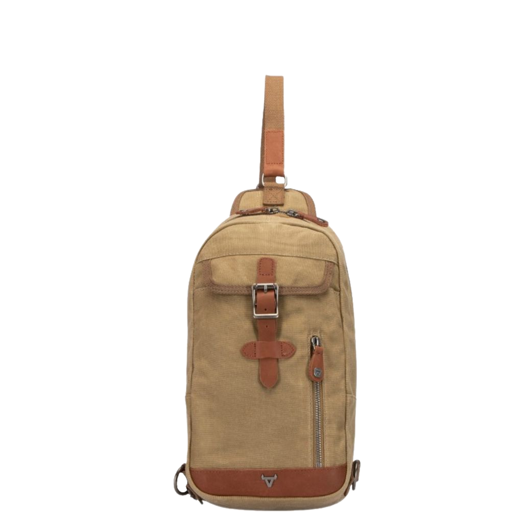 Brando Duvall Chestbag crossbody 4123 khaki brown front primary