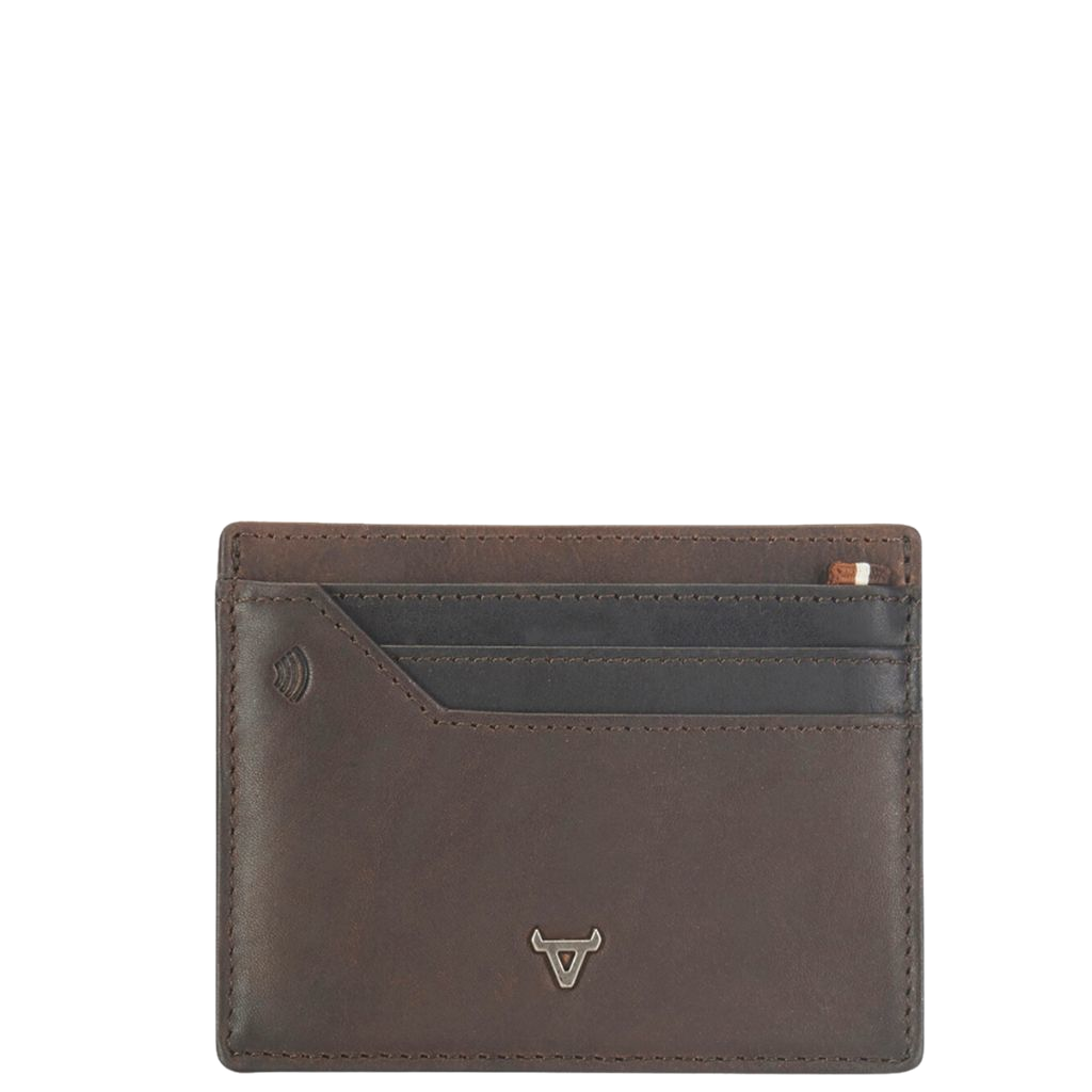 Brando Eastwood Leather card wallet 3629 brown front primary