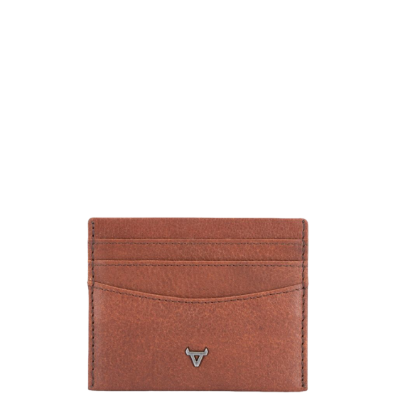 Brando Kudu Leather card wallet 7331 copper brown front primary