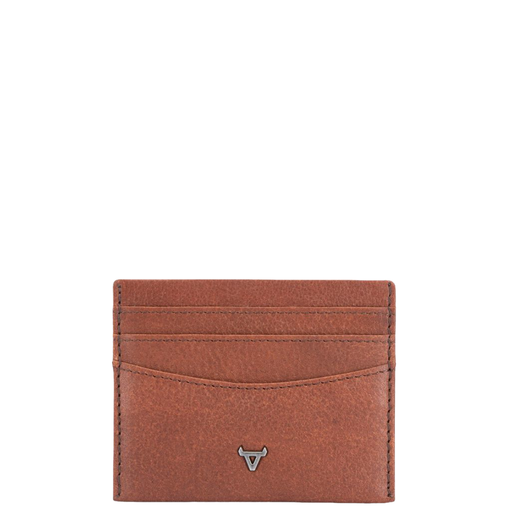 Brando Kudu Leather card wallet 7331 copper brown front primary