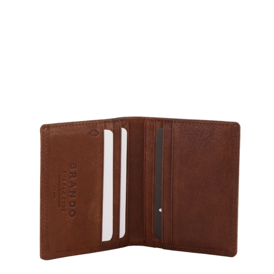 Brando Vintage Leather Brown Card Slim Wallet 2002 interior primary