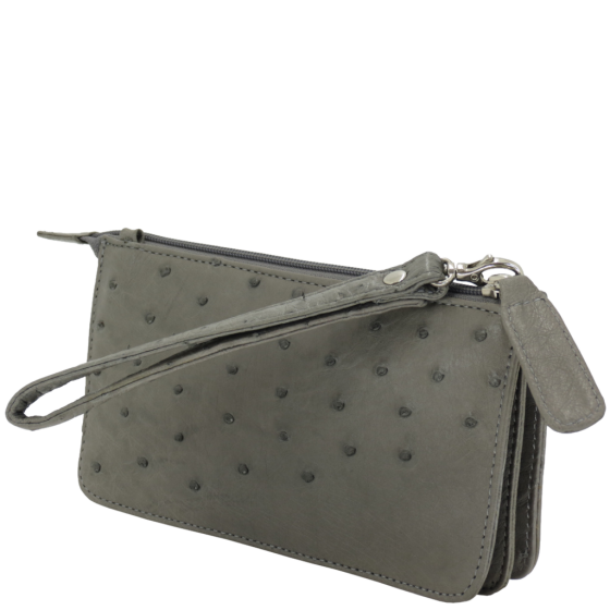 Cavalli Ladies Purse LDB1554 3 Pocket Sling Ostrich ESERP primary