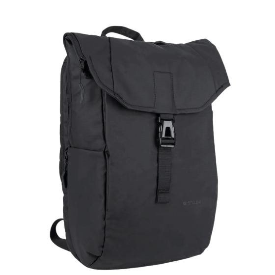 Cellini Sidekick 29340 rolltop backpack black front3qrtr