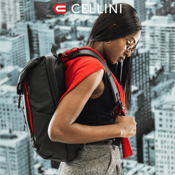 Cellini Sidekick 29340 rolltop backpack black lifestyle2