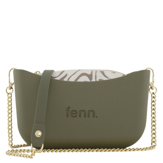 Fenn Classic 2197 Olive gold chain inner print front