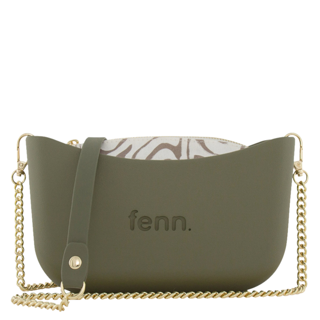 Fenn Classic 2197 Olive gold chain inner print front