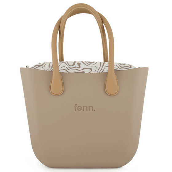 Fenn Original 1522 Stone Light tan round handle printed inner front