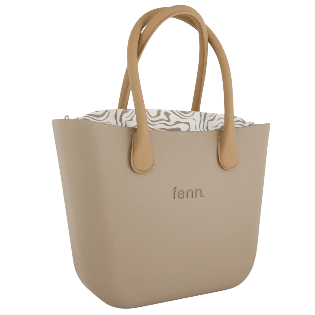 Fenn Original 1522 Stone Light tan round handle printed inner front3qrtr