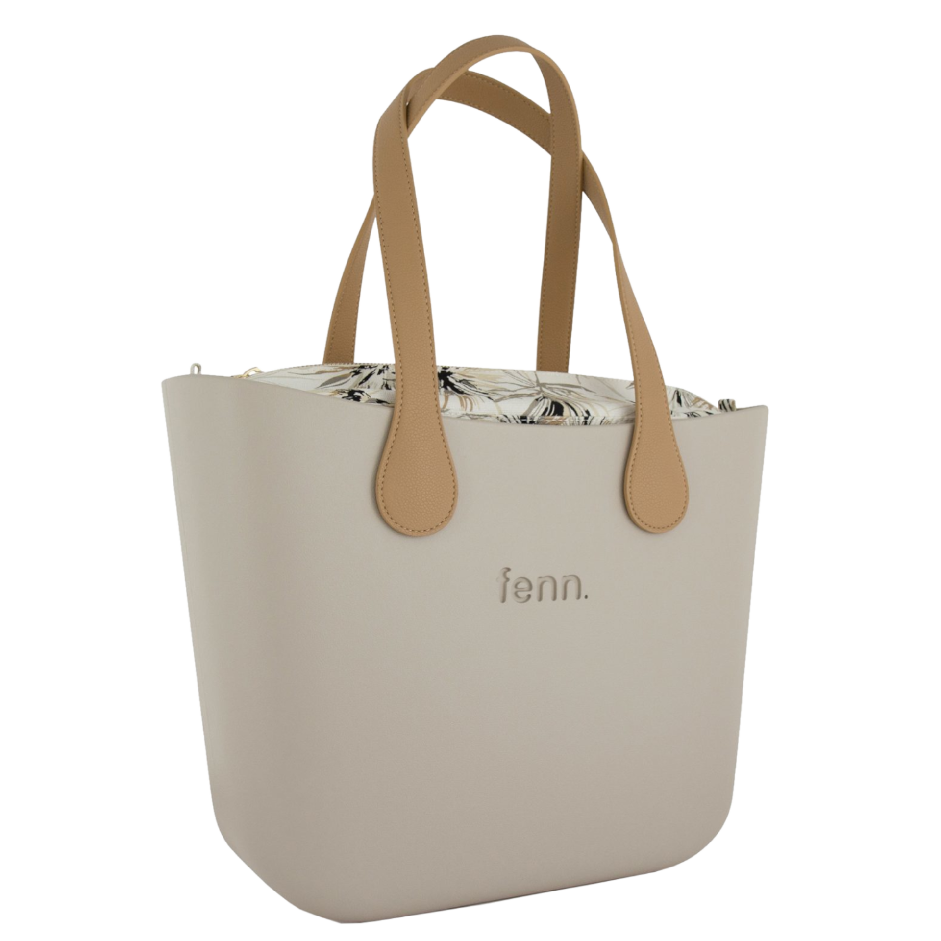 Fenn Original 1525 Beige flat tan handle inner print front3qrtr