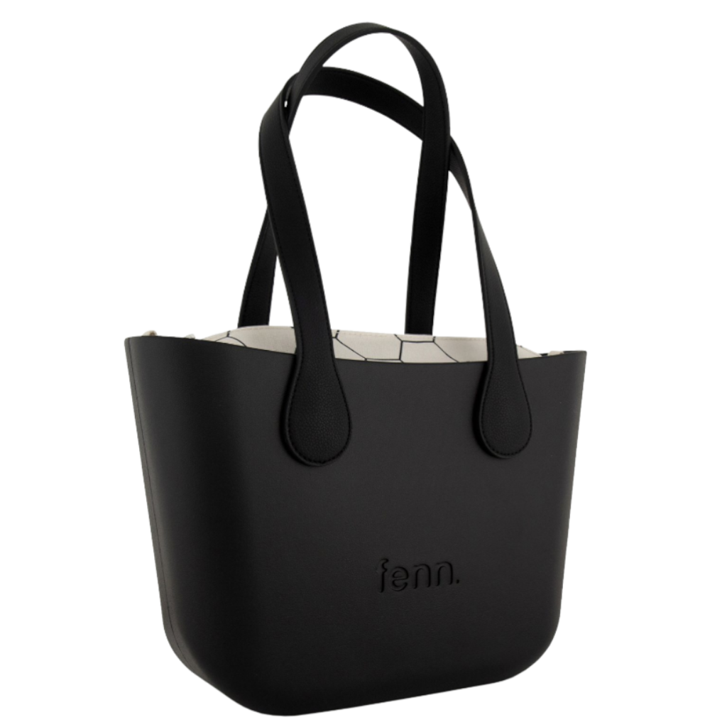 Fenn Petite 9437 Black flat black handle inner print front3qrtr