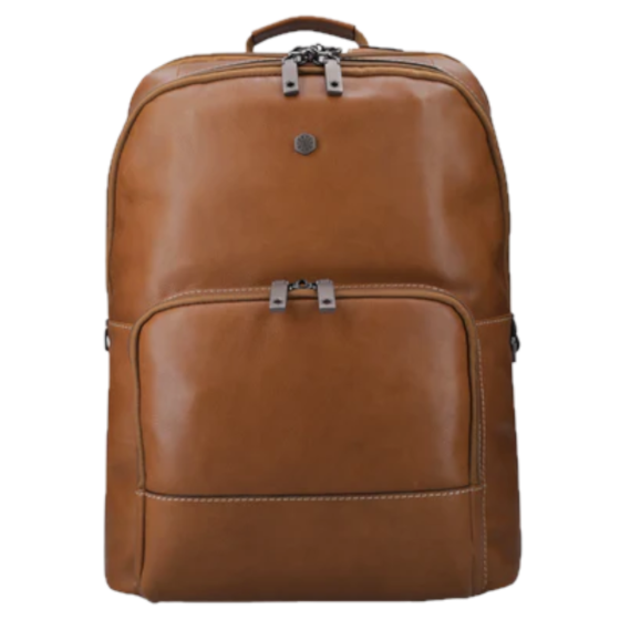 Jekyll and Hide 3670 leather 15 inch backpack tan front