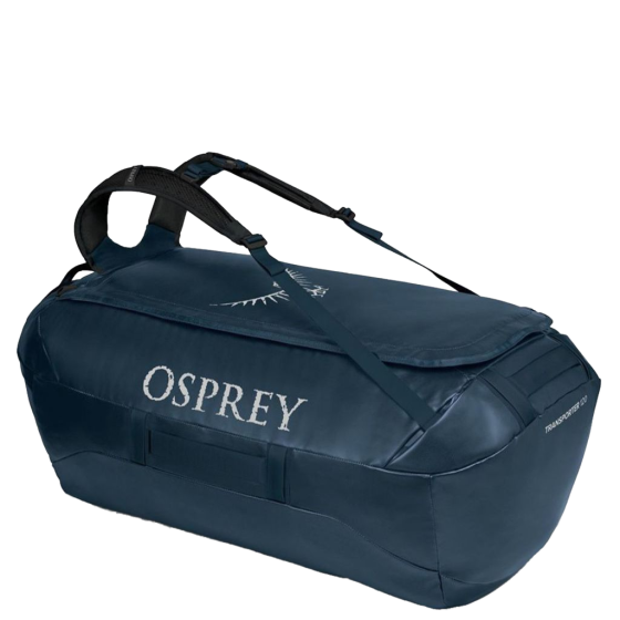 Osprey New Transporter Duffle Bag 120L venturi blue front 3qrtr primary