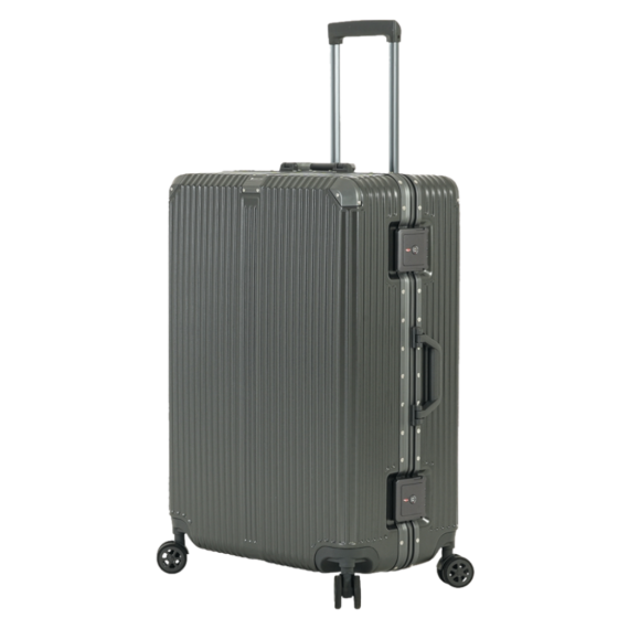 Paklite Metro PLMET6956 Check in 75cm Spinner charcoal front3qrtr