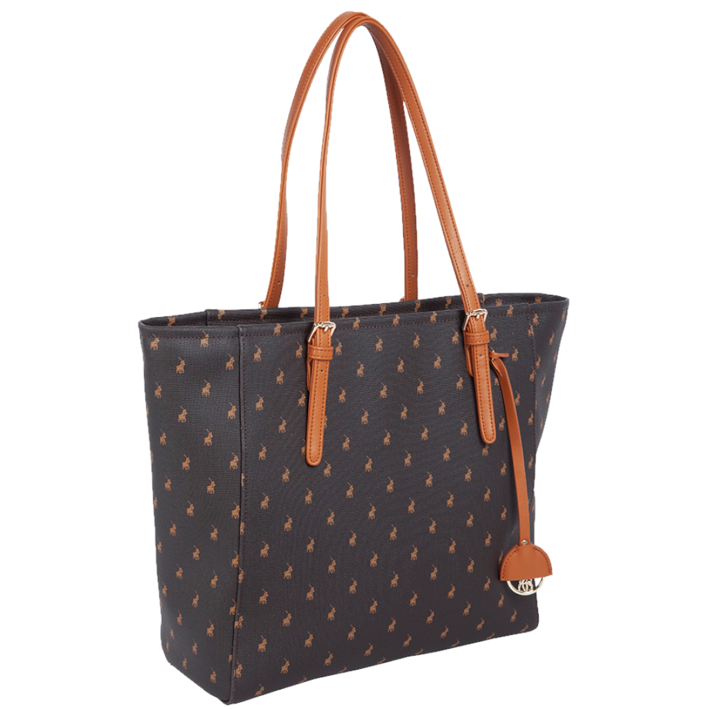 Polo New iconic tote handbag 43210 Brown front3qrtr